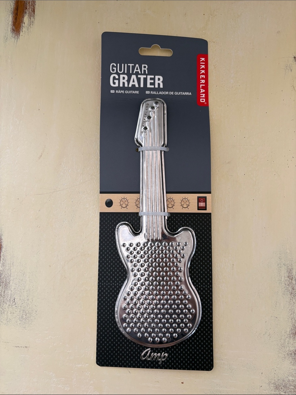 Guitar food Grater by Kikkerland Fathers Day Men’s birthday gift NEW in package